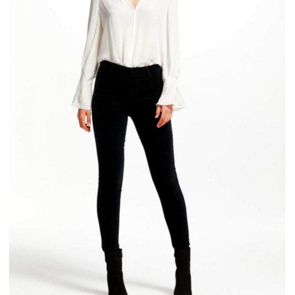 J brand Maria Velvet High Rise Pants